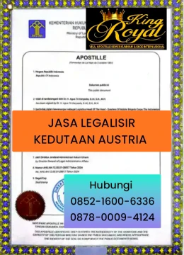 Jasa Legalisir Kedutaan Austria