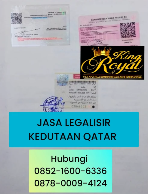 Jasa Legalisir Kedutaan Qatar
