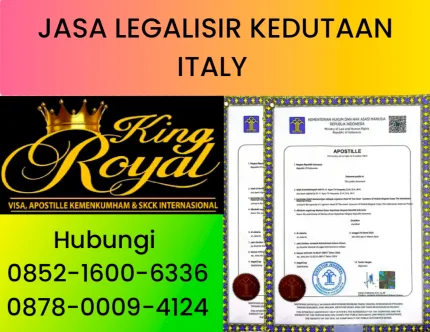 Jasa Legalisir Kedutaan Italy Terpercaya