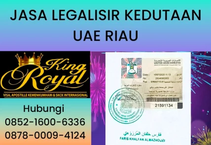 JASA LEGALISIR KEDUTAAN UAE DI RIAU