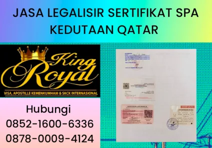 LEGALISIR SERTIFIKAT SPA KEDUTAAN QATAR DI BALI