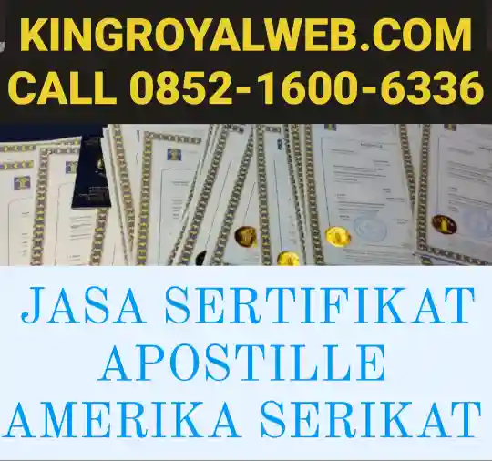 JASA SERTIFIKAT APOSTILLE AMERIKA SERIKAT