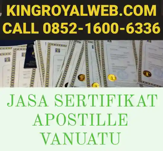 JASA SERTIFIKAT APOSTILLE VANUATU