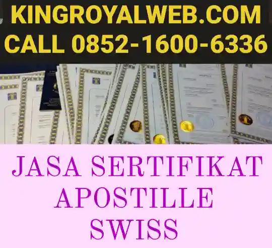 JASA SERTIFIKAT APOSTILLE SWISS
