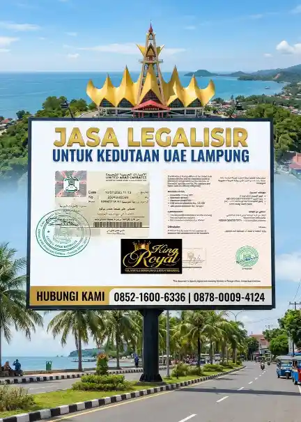 JASA LEGALISIR UNTUK KEDUTAAN UAE LAMPUNG