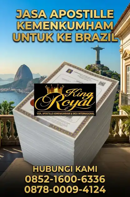JASA APOSTILLE KEMENKUMHAM UNTUK KE BRAZIL