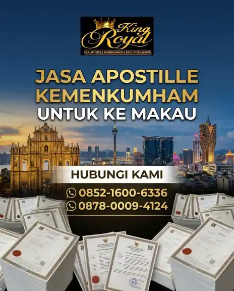 JASA APOSTILLE KEMENKUMHAM UNTUK KE MAKAU