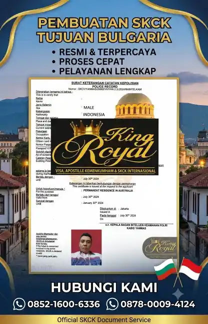 PEMBUATAN SKCK TUJUAN BULGARIA