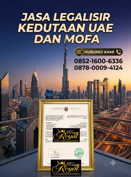 JASA LEGALISIR KEDUTAAN UAE DAN MOFA